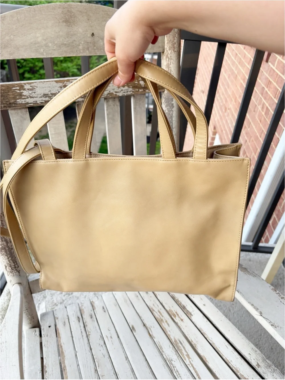 Telfar Brown Vegan Leather Shopper Tote